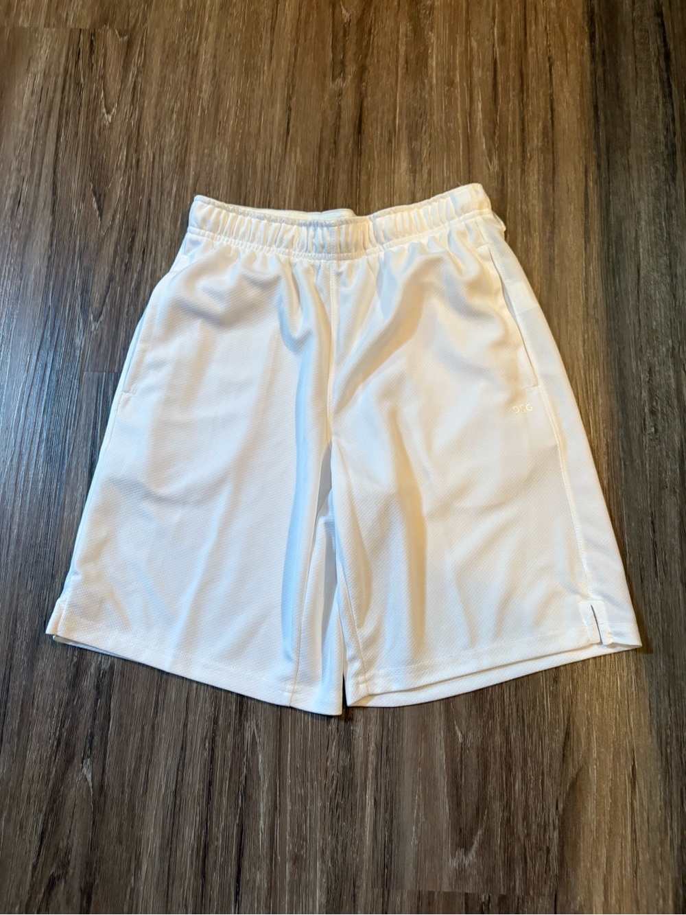 DSG White Kids Athletic Mesh Shorts